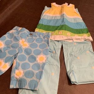 Girls Gymboree size 8 - top, pants and shorts